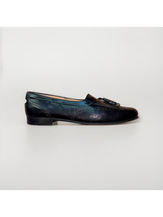 Salvatore Ferragamo Other - Salvatore Ferragamo Black Leather Kiltie Tassel Loafers Men’s Size 10 D Italy
